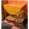 Image 1 : ANTIQUE OAK TEA TROLLY H-30"