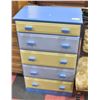 Image 1 : KIDS 5 DRAWER DRESSER BLUE & OFF-WHITE