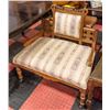 Image 1 : ANTIQUE UPHOLSTERED OCCASIONAL SOFA