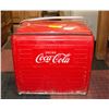 Image 1 : 1950S COCA COLA METAL COOLER 17 IN X 17 IN X 12 IN