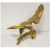 Image 1 : LARGE BRASS EAGLE STATUETTE, 13 IN WINGSPAN