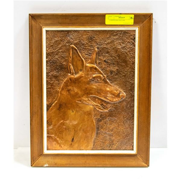 COPPER DOG WALL HANGING