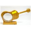 Image 1 : WOODEN GUITAR COIN BANK