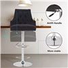 Image 2 : NEW KEDROM BLACK VELVET TUFTED BAR STOOL WITH