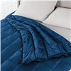 Image 1 : NEW BARE 25LBS BLUE 80" X87" KING WEIGHTED BLANKET