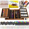 Image 1 : NEW 174PCS WOODEN BOX ARTIST KIT