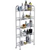 Image 1 : NEW 5 TIER UTILITY CART ON WHEELS, WHITE