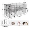 Image 2 : NEW SONGMICS SMALL ANIMAL METAL PET PLAYPEN