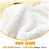 Image 2 : BRAND NEW CASOFU SHERPA BURRITO BLANKET