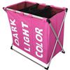 Image 1 : NEW REPACKED 3 SECTION LAUNDRY SORTER ( PINK )