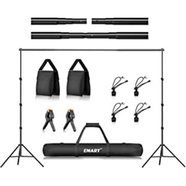 NEW EMART 8.5 X 10' PHOTO BACKDROP STAND KIT WITH