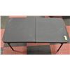 Image 1 : FOLD OPEN TABLE - BLACK NYLON TABLE WITH METAL