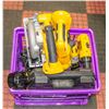 Image 1 : CRATE OF 4PC DEWALT POWER TOOLS W/ BATTERIES;