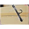 Image 1 : BOX OF NEW PANT HANGERS BLACK PLASTIC