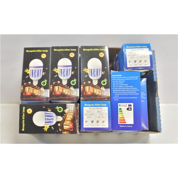 FLAT OF 12 MOSQUITO ZAPPER BULBS WITH 3 MODES