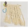 Image 1 : HANDMADE MACRAME WALL HANGING WITH HANDMADE