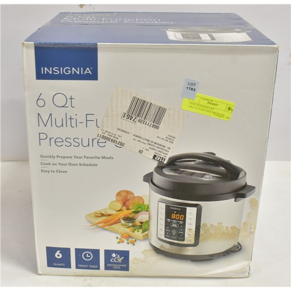 NEW INSIGNIA 6 QT MULTI FUNCTION PRESSURE COOKER New insignia 6 qt multi function pressure cooker