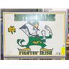 NOTRE DAME FIGHTING IRISH METAL WALL DISPLAY