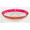 Image 1 : VINTAGE CRANBERRY GLASS BOWL