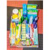 Image 1 : LARGE FLAT OF SURPLUS CLEANING AND HOUSEHOLD