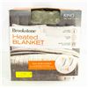 Image 1 : BROOK STONE SIZE: KING 90 X 100 HEATED BLANKET