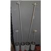 Image 1 : FOUR WHITE HANGING LIGHT FIXTURES