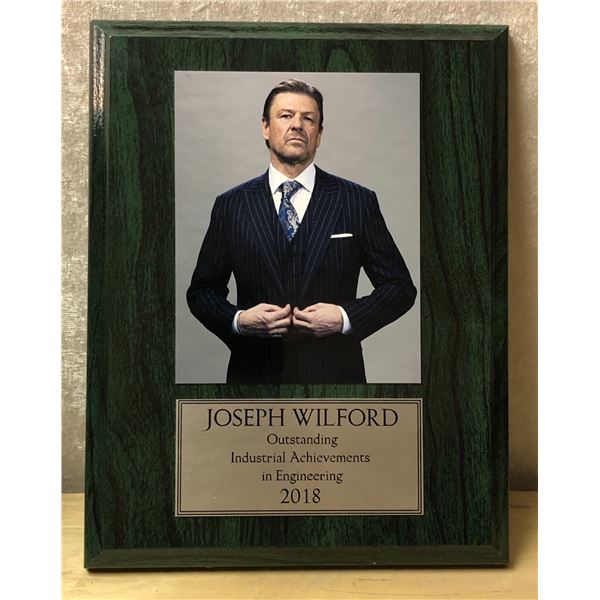  Snowpiercer  - Joseph Wilford award on wood plank collectible wall hanging