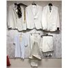 Image 1 : "Superheroes Show" Season 6 EP 3 DJ Smore's Stunt outfits - includes 3 2pc cream suits/ t-shirt/ pai