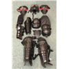 Image 1 : "Superheroes Show" shock trooper outfit - includes 3 masks/ shoulder pads/ prop arm weapon/ shin pad