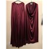 Image 2 : "Superheroes Show" Group of 6 silk maroon capes w/ extra fabric