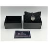 Image 1 : NEW Bulova ladies wristwatch w/ black leather strap (new in box)