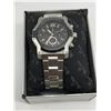 Image 2 : NEW Bulova men's silver & black wristwatch (new in box)