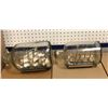 Image 1 : "The horror show" - Group of 2 decorative model ships in glass bottles