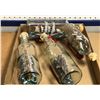 Image 1 : "The horror show" - Group of 4 decorative ship models in glass bottles
