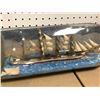 Image 2 : "The horror show" - Large decorative ship model in glass bottle