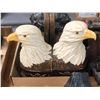Image 3 : "The horror show" - Group of assorted book ends - includes eagles / cannon etc (4 sets)