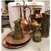 Image 1 : "The horror show" - Group of assorted brassware & copperware decorative pcs