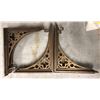 Image 1 : "The horror show" Group of 6 heavy duty corner shelf brackets