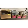 Image 1 : "The horror show" Large group of assorted set Dec misc items - includes complete shower head set / t