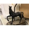 Image 2 : "The horror show" - Custom made wooden horse sculpture table lamp