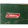 Image 2 : Vintage Coleman dark green cooler (approx 22 1/2" wide x 13 1/2" depth x 16" height)