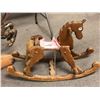 Image 2 : "The Horror Show" - Group of 2 wooden kids rocking horses