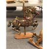 Image 3 : "The Horror Show" - Group of 2 wooden kids rocking horses