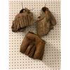 Image 1 : Group of 3 vintage baseball gloves