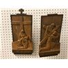 Image 3 : "The Horror Show" - Box full off assorted Christianity crosses wooden plaques