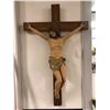 Image 1 : "The Horror Show" - Christianity Crucifixion cross wall hanging (approx.38 1/2in x 62in)