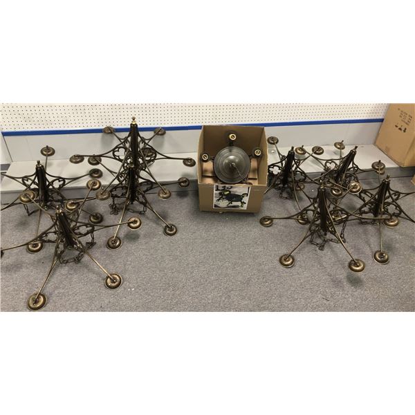 "The Horror Show" - Large group of chandeliers/ceiling light fixtures (approx. 8 pcs)