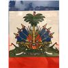 Image 2 : Framed Haiti flag in shadow box (approx. 21 1/2in x 17in)