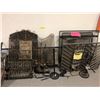 Image 1 : Large group of assorted fireplace poker sets/ fire screens etc.