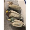 Image 1 : "Horror Show" - group of 3 wooden decorative ducks